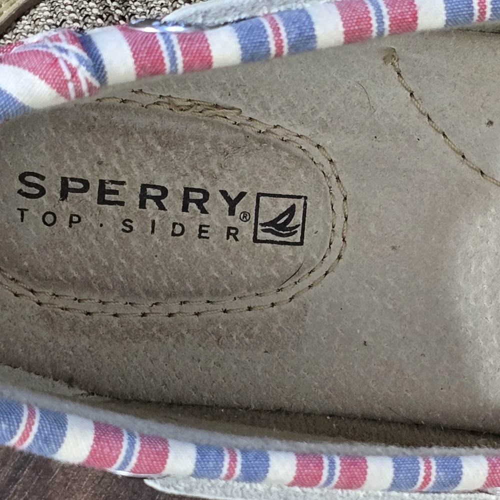 Sperry Angelfish Striped Boat Shoes Women's Size 7.5M - Picture 10 of 13